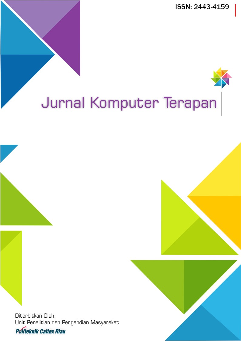 					View Vol. 3 No. 1 (2017): Jurnal Komputer Terapan Mei 2017
				